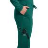 Cherokee Scrub Pants for Women Mid Rise Flare Leg Drawstring Cargo Medical Uniform 4 Pocket Durable Easy Care Stretch – 4044(Hunter)