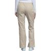 Cherokee Scrub Pants for Women Mid Rise Flare Leg Drawstring Cargo Medical Uniform 4 Pocket Durable Easy Care Stretch – 4044(Khaki)