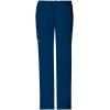 Cherokee Scrub Pants for Women Mid Rise Flare Leg Drawstring Cargo Medical Uniform 4 Pocket Durable Easy Care Stretch – 4044(Navy)