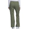 Cherokee Scrub Pants for Women Mid Rise Flare Leg Drawstring Cargo Medical Uniform 4 Pocket Durable Easy Care Stretch – 4044(Olive)