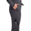 Cherokee Scrub Pants for Women Mid Rise Flare Leg Drawstring Cargo Medical Uniform 4 Pocket Durable Easy Care Stretch – 4044(Pewter)