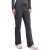 Cherokee Scrub Pants for Women Mid Rise Flare Leg Drawstring Cargo Medical Uniform 4 Pocket Durable Easy Care Stretch – 4044(Pewter)