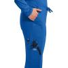 Cherokee Scrub Pants for Women Mid Rise Flare Leg Drawstring Cargo Medical Uniform 4 Pocket Durable Easy Care Stretch – 4044(Royal)