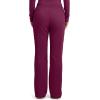 Cherokee Scrub Pants for Women Mid Rise Flare Leg Drawstring Cargo Medical Uniform 4 Pocket Durable Easy Care Stretch – 4044(Wine)