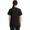 Cherokee Scrub Top for Women & Men, V-Neck Tuckable Medical Shirt with 1 Chest Pocket & ID Loop – WW625(Black)