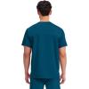 Cherokee Scrub Top for Women & Men, V-Neck Tuckable Medical Shirt with 1 Chest Pocket & ID Loop – WW625(Caribbean Blue)