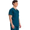 Cherokee Scrub Top for Women & Men, V-Neck Tuckable Medical Shirt with 1 Chest Pocket & ID Loop – WW625(Caribbean Blue)