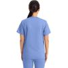 Cherokee Scrub Top for Women & Men, V-Neck Tuckable Medical Shirt with 1 Chest Pocket & ID Loop – WW625(Ciel)