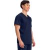 Cherokee Scrub Top for Women & Men, V-Neck Tuckable Medical Shirt with 1 Chest Pocket & ID Loop – WW625(Navy)