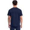 Cherokee Scrub Top for Women & Men, V-Neck Tuckable Medical Shirt with 1 Chest Pocket & ID Loop – WW625(Navy)