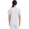 Cherokee Scrub Top for Women & Men, V-Neck Tuckable Medical Shirt with 1 Chest Pocket & ID Loop – WW625(White)