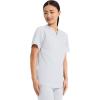 Cherokee Scrub Top for Women & Men, V-Neck Tuckable Medical Shirt with 1 Chest Pocket & ID Loop – WW625(White)