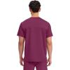 Cherokee Scrub Top for Women & Men, V-Neck Tuckable Medical Shirt with 1 Chest Pocket & ID Loop – WW625(Wine)