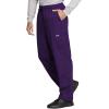 Cherokee Scrub for Men Fly Front Cargo Pant with 7 Pocket, Durable, Fade Resistant Fabric – 4000(Eggplant)