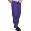 Cherokee Scrub for Men Fly Front Cargo Pant with 7 Pocket, Durable, Fade Resistant Fabric – 4000(Grape)