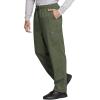 Cherokee Scrub for Men Fly Front Cargo Pant with 7 Pocket, Durable, Fade Resistant Fabric – 4000(Olive)