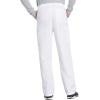 Cherokee Scrub for Men Fly Front Cargo Pant with 7 Pocket, Durable, Fade Resistant Fabric – 4000(White)