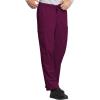 Cherokee Scrub for Men Fly Front Cargo Pant with 7 Pocket, Durable, Fade Resistant Fabric – 4000(Wine)