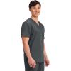 Cherokee Scrub for Men’s Tuckable V-Neck Top with 1 Chest Pocket, Pen Slot, Ultra Soft, Durable, 2-Way Stretch Fabric- WW690(Black)