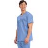 Cherokee Scrub for Men’s Tuckable V-Neck Top with 1 Chest Pocket, Pen Slot, Ultra Soft, Durable, 2-Way Stretch Fabric- WW690(Ciel)