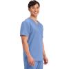 Cherokee Scrub for Men’s Tuckable V-Neck Top with 1 Chest Pocket, Pen Slot, Ultra Soft, Durable, 2-Way Stretch Fabric- WW690(Ciel)