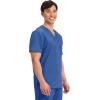 Cherokee Scrub for Men’s Tuckable V-Neck Top with 1 Chest Pocket, Pen Slot, Ultra Soft, Durable, 2-Way Stretch Fabric- WW690(Galaxy Blue)