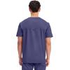 Cherokee Scrub for Men’s Tuckable V-Neck Top with 1 Chest Pocket, Pen Slot, Ultra Soft, Durable, 2-Way Stretch Fabric- WW690(Grape)