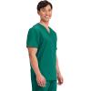 Cherokee Scrub for Men’s Tuckable V-Neck Top with 1 Chest Pocket, Pen Slot, Ultra Soft, Durable, 2-Way Stretch Fabric- WW690(Hunter Green)