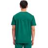 Cherokee Scrub for Men’s Tuckable V-Neck Top with 1 Chest Pocket, Pen Slot, Ultra Soft, Durable, 2-Way Stretch Fabric- WW690(Hunter Green)