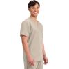 Cherokee Scrub for Men’s Tuckable V-Neck Top with 1 Chest Pocket, Pen Slot, Ultra Soft, Durable, 2-Way Stretch Fabric- WW690(Khaki)