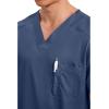 Cherokee Scrub for Men’s Tuckable V-Neck Top with 1 Chest Pocket, Pen Slot, Ultra Soft, Durable, 2-Way Stretch Fabric- WW690(Navy)