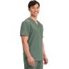 Cherokee Scrub for Men’s Tuckable V-Neck Top with 1 Chest Pocket, Pen Slot, Ultra Soft, Durable, 2-Way Stretch Fabric- WW690(Olive)