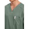 Cherokee Scrub for Men’s Tuckable V-Neck Top with 1 Chest Pocket, Pen Slot, Ultra Soft, Durable, 2-Way Stretch Fabric- WW690(Olive)