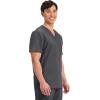 Cherokee Scrub for Men’s Tuckable V-Neck Top with 1 Chest Pocket, Pen Slot, Ultra Soft, Durable, 2-Way Stretch Fabric- WW690(Pewter)