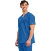 Cherokee Scrub for Men’s Tuckable V-Neck Top with 1 Chest Pocket, Pen Slot, Ultra Soft, Durable, 2-Way Stretch Fabric- WW690(Royal)
