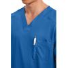 Cherokee Scrub for Men’s Tuckable V-Neck Top with 1 Chest Pocket, Pen Slot, Ultra Soft, Durable, 2-Way Stretch Fabric- WW690(Royal)