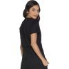 Cherokee Scrub for Women Modern Classic V-Neck Top with 3 Pockets, 2-Way Stretch, Ultra Soft & Breathable Fabric – WW630(Black)