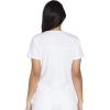 Cherokee Scrub for Women Modern Classic V-Neck Top with 3 Pockets, 2-Way Stretch, Ultra Soft & Breathable Fabric – WW630(White)