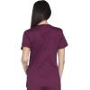 Cherokee Scrub for Women Modern Classic V-Neck Top with 3 Pockets, 2-Way Stretch, Ultra Soft & Breathable Fabric – WW630(Wine)