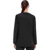 Cherokee Scrub for Women Snap Front Jacket with 3 Pockets, Fade Resistant, 2-Way Stretch, Soft & Durable Fabric – WW340(Black)
