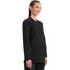 Cherokee Scrub for Women Snap Front Jacket with 3 Pockets, Fade Resistant, 2-Way Stretch, Soft & Durable Fabric – WW340(Black)