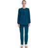 Cherokee Scrub for Women Snap Front Jacket with 3 Pockets, Fade Resistant, 2-Way Stretch, Soft & Durable Fabric – WW340(Caribbean Blue)
