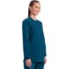 Cherokee Scrub for Women Snap Front Jacket with 3 Pockets, Fade Resistant, 2-Way Stretch, Soft & Durable Fabric – WW340(Caribbean Blue)