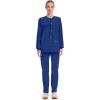 Cherokee Scrub for Women Snap Front Jacket with 3 Pockets, Fade Resistant, 2-Way Stretch, Soft & Durable Fabric – WW340(Galaxy Blue)