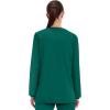 Cherokee Scrub for Women Snap Front Jacket with 3 Pockets, Fade Resistant, 2-Way Stretch, Soft & Durable Fabric – WW340(Hunter Green)