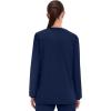 Cherokee Scrub for Women Snap Front Jacket with 3 Pockets, Fade Resistant, 2-Way Stretch, Soft & Durable Fabric – WW340(Navy)