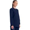 Cherokee Scrub for Women Snap Front Jacket with 3 Pockets, Fade Resistant, 2-Way Stretch, Soft & Durable Fabric – WW340(Navy)