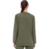 Cherokee Scrub for Women Snap Front Jacket with 3 Pockets, Fade Resistant, 2-Way Stretch, Soft & Durable Fabric – WW340(Olive)