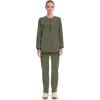 Cherokee Scrub for Women Snap Front Jacket with 3 Pockets, Fade Resistant, 2-Way Stretch, Soft & Durable Fabric – WW340(Olive)
