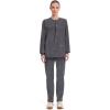Cherokee Scrub for Women Snap Front Jacket with 3 Pockets, Fade Resistant, 2-Way Stretch, Soft & Durable Fabric – WW340(Pewter)